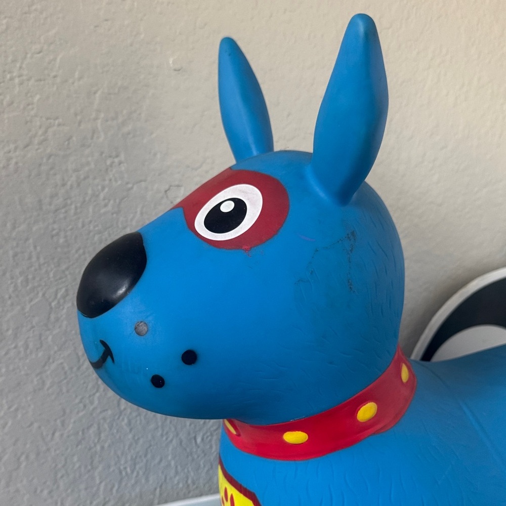 Blue Inflatable Dog Toy - Picture 2 of 5